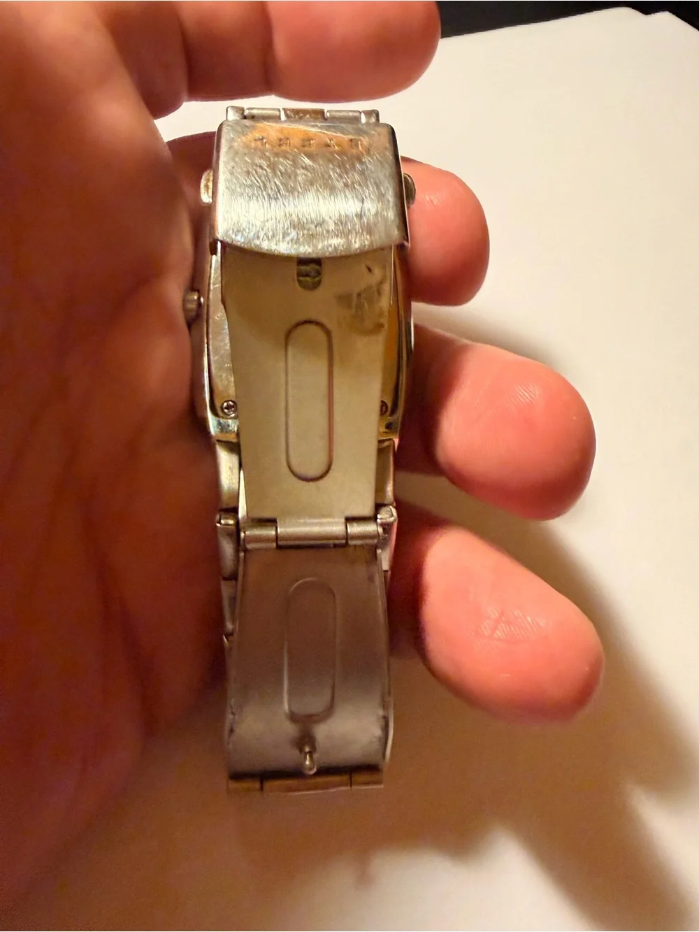 Guess Silver Tone Men's Multi-Function Stainless Watch with Black Dial